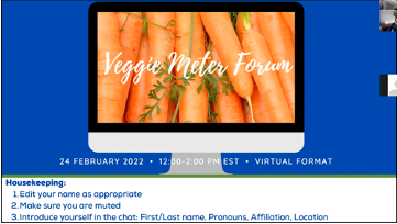 Veggie Meter Spring 2022 Forum Introduction