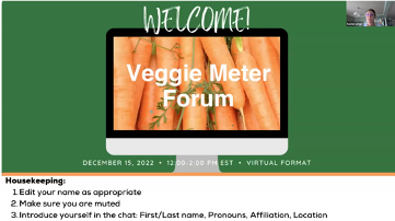 Veggie Meter Winter 2022 Forum – Introduction